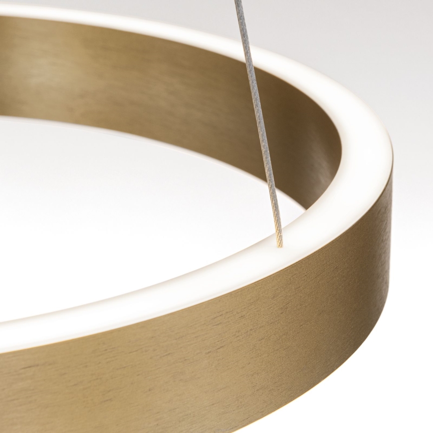 lampadario LED dimmerabile su cavo KOLK LED/40W/230V 2700/3000/4000K diam. 40 cm oro