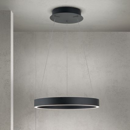 Lampada a sospensione su cavo dimmerabile KOLK LED/40W/230V 2700/3000/4000K Ø 40 cm nero