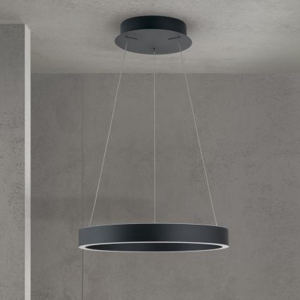 Lampada a sospensione su cavo dimmerabile KOLK LED/40W/230V 2700/3000/4000K Ø 40 cm nero