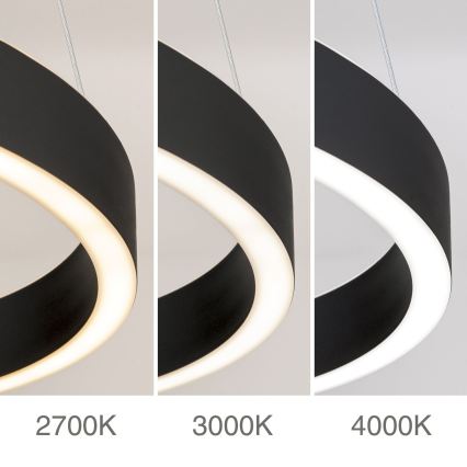 Lampada a sospensione su cavo dimmerabile KOLK LED/40W/230V 2700/3000/4000K Ø 40 cm nero