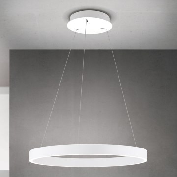 Orion - Lampadario LED dimmerabile a sospensione con cavo KOLK LED/60W/230V 2700/3000/4000K Ø 60 cm bianco