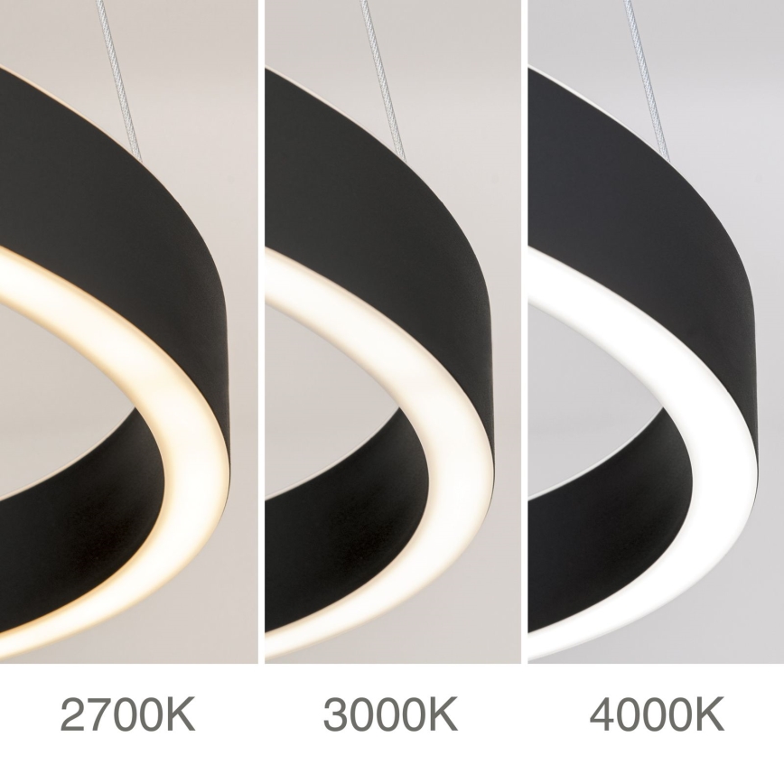 Lampadario LED dimmerabile a sospensione su cavo KOLK LED/60W/230V 2700/3000/4000K Ø 60 cm nero