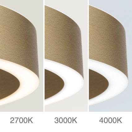 Lampadario LED dimmerabile su cavo KOLK LED/60W/230V 2700/3000/4000K diam. 60 cm dorato