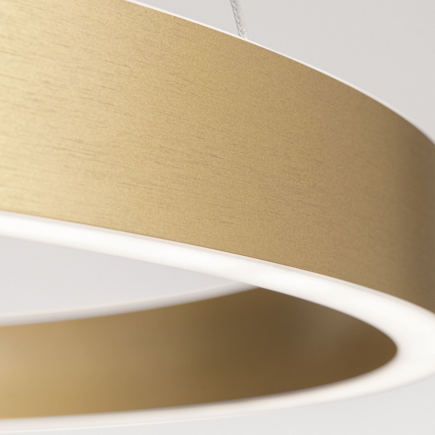 Lampadario LED dimmerabile su cavo KOLK LED/60W/230V 2700/3000/4000K diam. 60 cm dorato