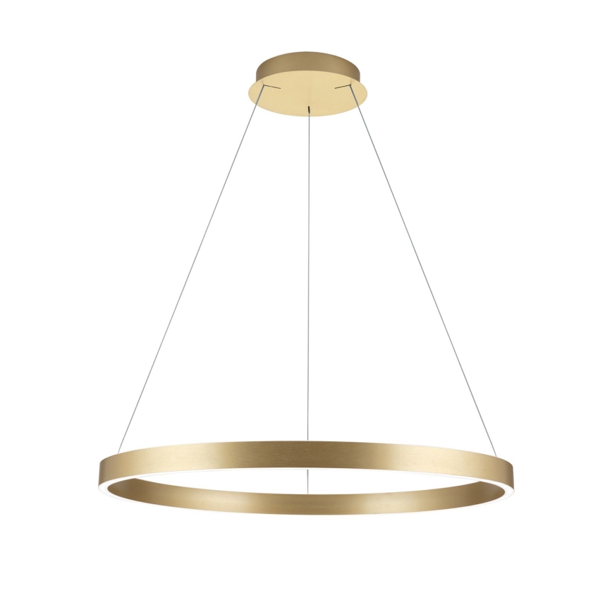 Lampada a sospensione LED dimmerabile a cavo KOLK LED/80W/230V 2700/3000/4000K diam. 80 cm oro