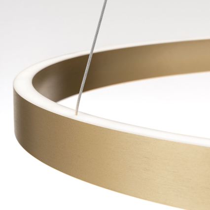Lampada a sospensione LED dimmerabile a cavo KOLK LED/80W/230V 2700/3000/4000K diam. 80 cm oro