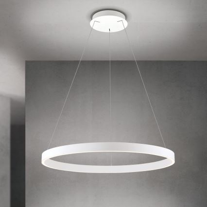 Lampadario dimmerabile a cavo KOLK LED/80W/230V 2700/3000/4000K Ø 80 cm bianco