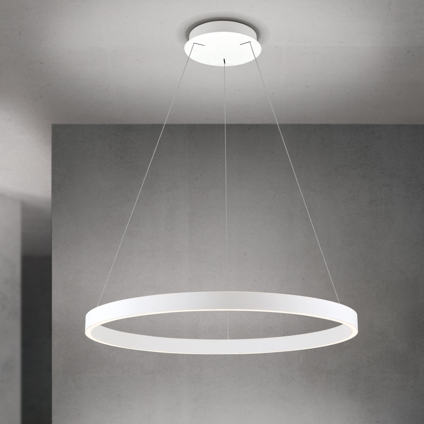Lampadario dimmerabile a cavo KOLK LED/80W/230V 2700/3000/4000K Ø 80 cm bianco