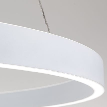Lampadario dimmerabile a cavo KOLK LED/80W/230V 2700/3000/4000K Ø 80 cm bianco