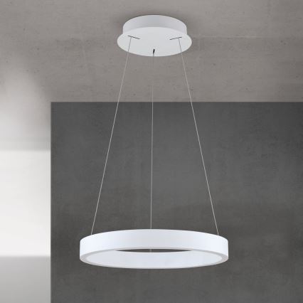 Lampadario LED dimmerabile a sospensione su cavo KOLK LED/40W/230V 2700/3000/4000K Ø 40 cm bianco