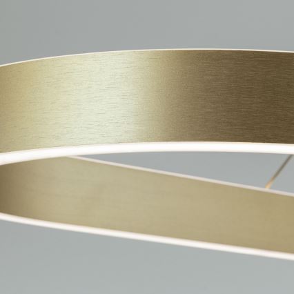 Lampadario LED a cavo CARRARA LED/80W/230V 2700/3000/4000K oro