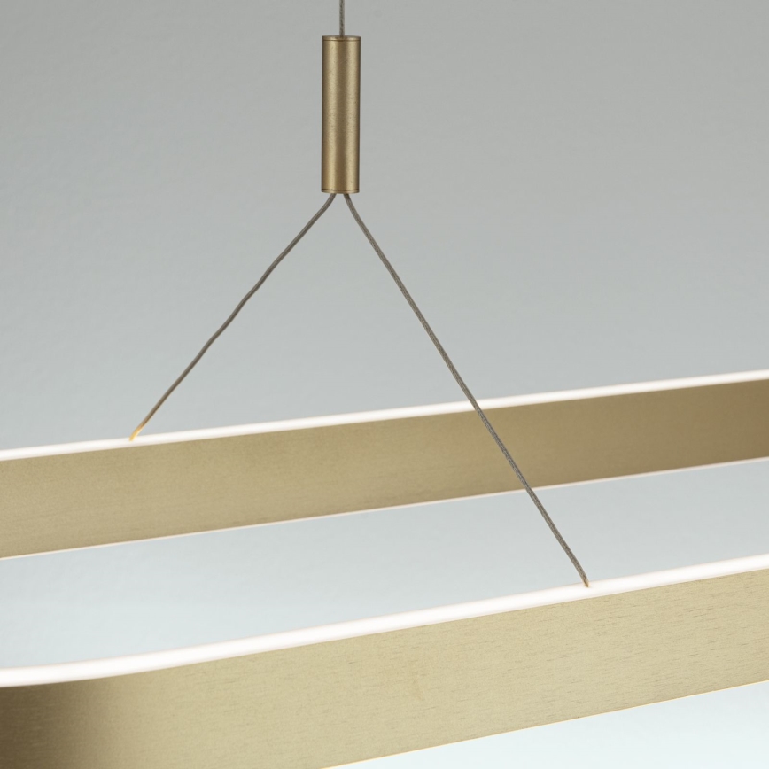 Lampadario LED a cavo CARRARA LED/80W/230V 2700/3000/4000K oro