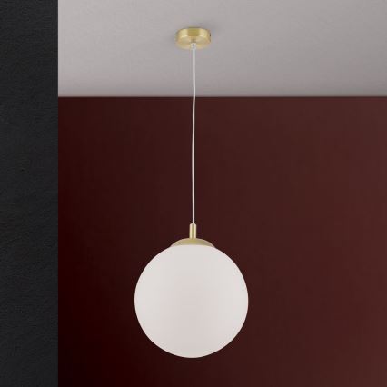 Lampadario a sospensione su cavo MADIS 1xE27/60W/230V oro