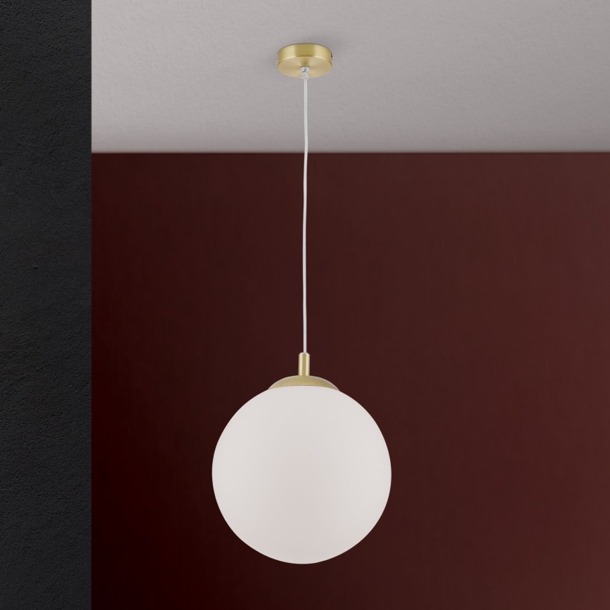 Lampadario a sospensione su cavo MADIS 1xE27/60W/230V oro