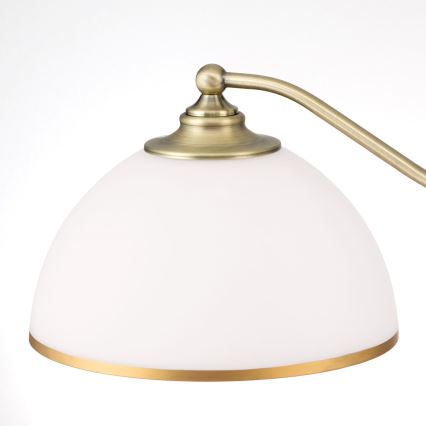 Lampadario a sospensione con catena OLD LAMP 3xE27/40W/230V diametro 65 cm bianco/ottone