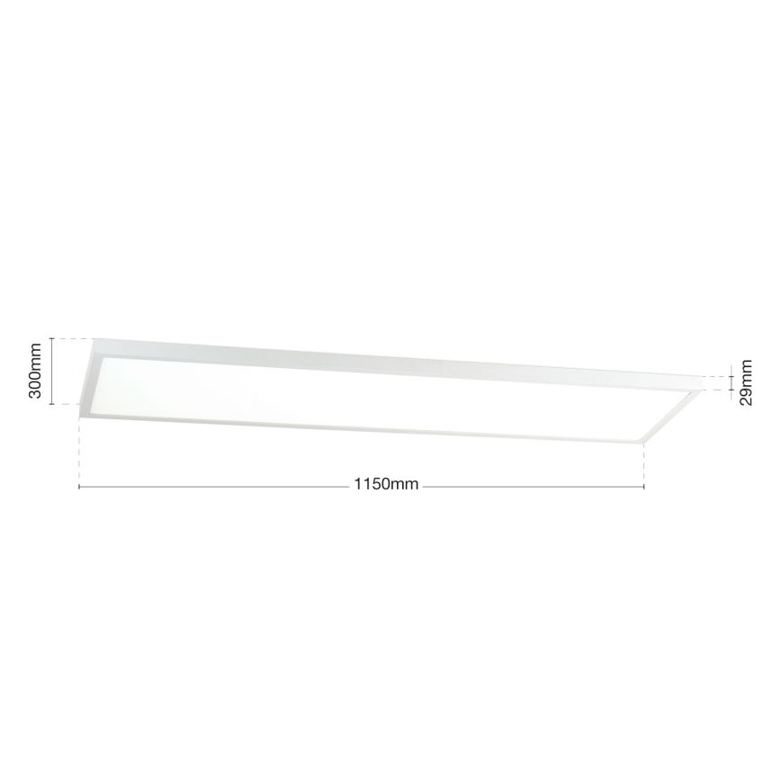 Pannello LED dimmerabile a plafone DISC LED/40W/230V 2700/3000/4000K 115x30 cm bianco