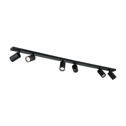 Plafoniera con 6 faretti SEAN 6xGU10/13W/230V nero