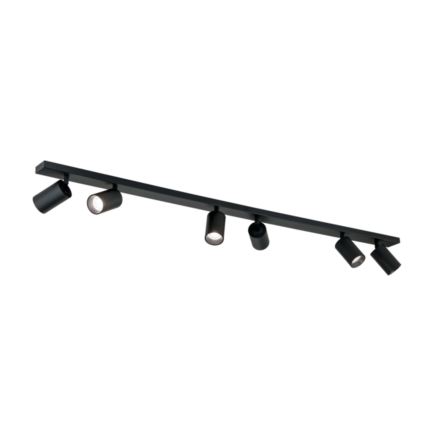 Plafoniera con 6 faretti SEAN 6xGU10/13W/230V nero