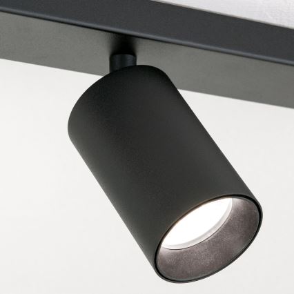 Plafoniera con 6 faretti SEAN 6xGU10/13W/230V nero