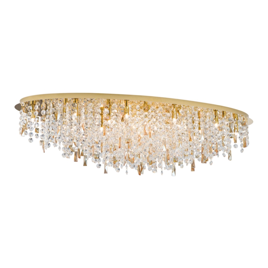 Plafoniera di cristallo CRYSTALRIVER 21xG9/40W/230V oro
