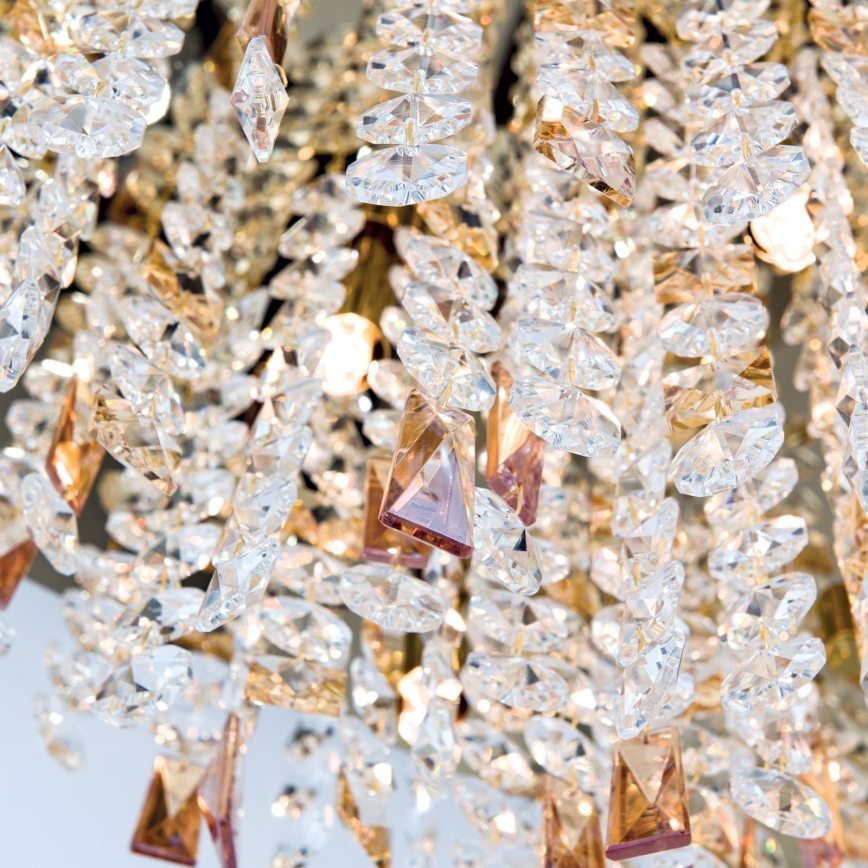 Plafoniera di cristallo CRYSTALRIVER 21xG9/40W/230V oro