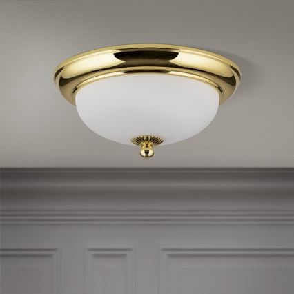 Plafoniera EMPIRA 2xE14/40W/230V Ø 26,5 cm dorata