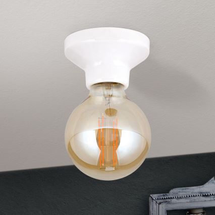 Plafoniera FROST 1xE27/60W/230V bianca