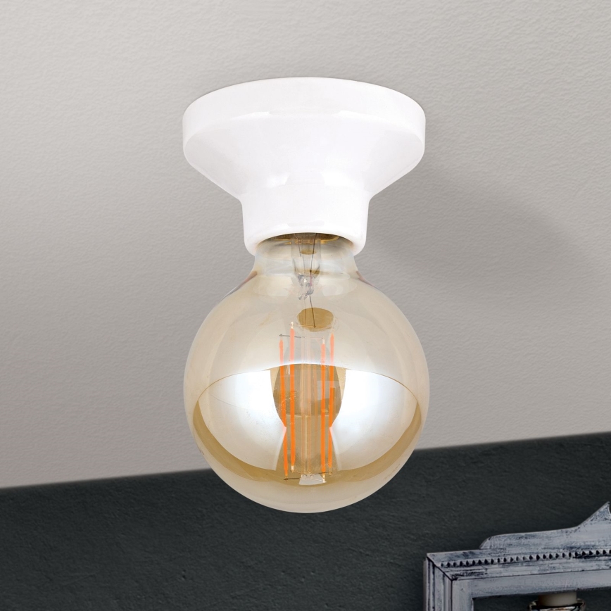 Plafoniera FROST 1xE27/60W/230V bianca