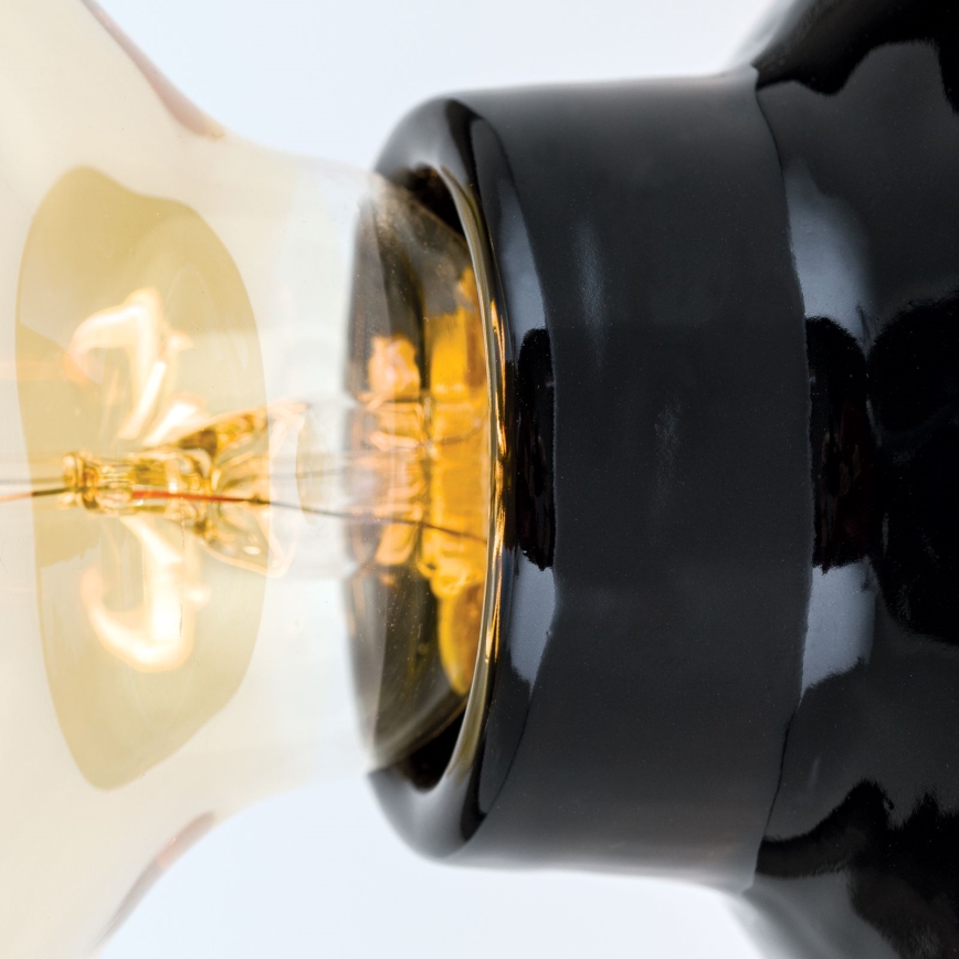 Plafoniera FROST 1xE27/60W/230V nero