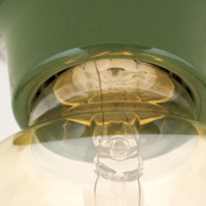 Plafoniera FROST 1xE27/60W/230V verde