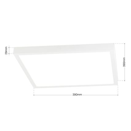 Plafoniera a LED dimmerabile DISC LED/30W/230V 2700/3000/4000K 39x39 cm bianca