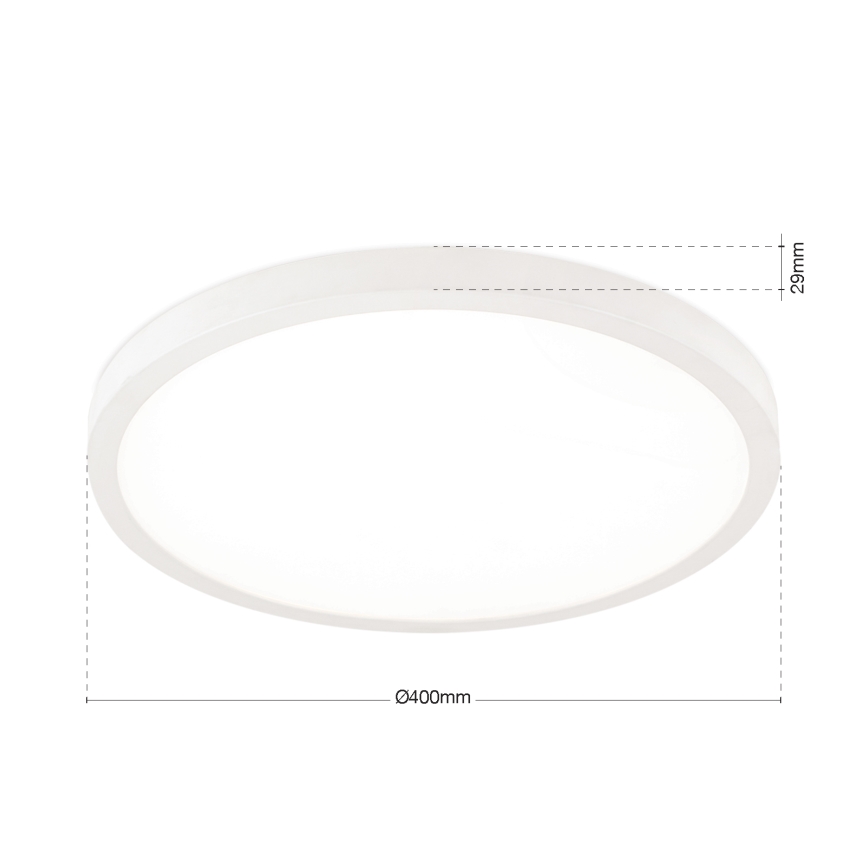 Plafoniera dimmerabile a LED DISC LED/30W/230V 2700/3000/4000K ø 40 cm bianca
