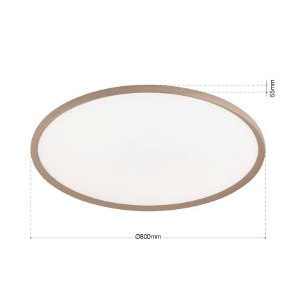 Plafoniera LED KANT, 66W/230V, 2700/3000/4000K, Ø 80 cm, beige