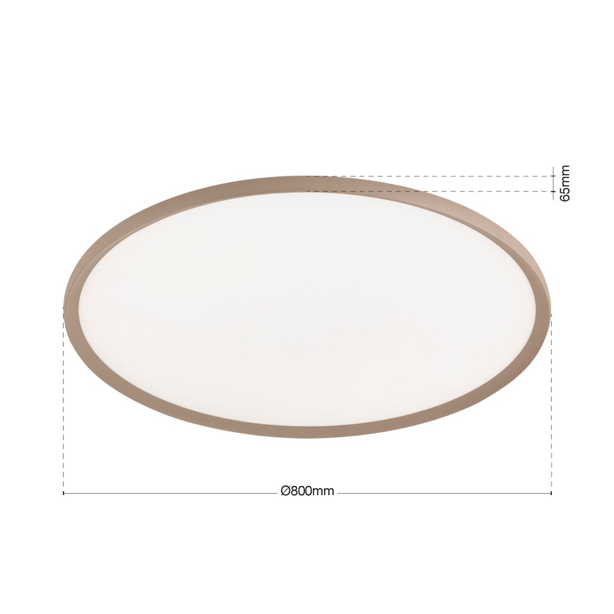 Plafoniera LED KANT, 66W/230V, 2700/3000/4000K, Ø 80 cm, beige