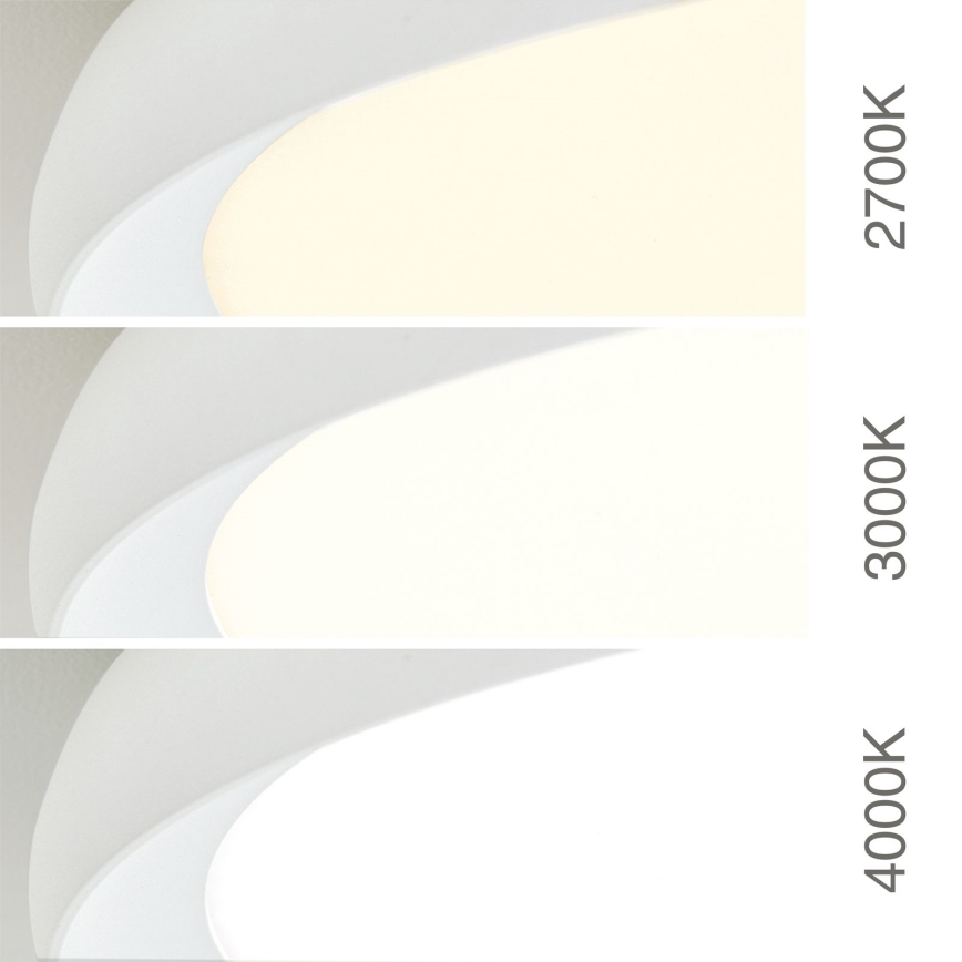 Plafoniera LED KANT, 30 W, 230 V, 2700/3000/4000 K, Ø 40 cm, bianco