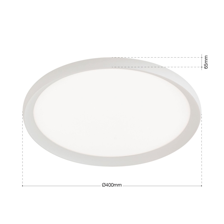 Plafoniera LED KANT, 30 W, 230 V, 2700/3000/4000 K, Ø 40 cm, bianco