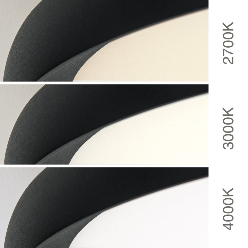 Plafoniera LED da soffitto KANT LED/30W/230V 2700/3000/4000K Ø 40 cm nero