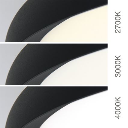 Plafoniera LED KANT LED/50W/230V 2700/3000/4000K Ø 60 cm nero