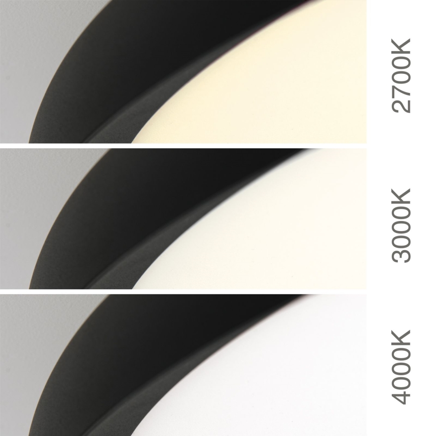 Plafoniera LED KANT 66W 230V 2700/3000/4000K Ø 80 cm nero