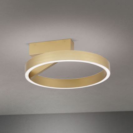 Plafoniera LED KOLK 40W/230V, 2700/3000/4000K, diametro 40 cm, finitura oro