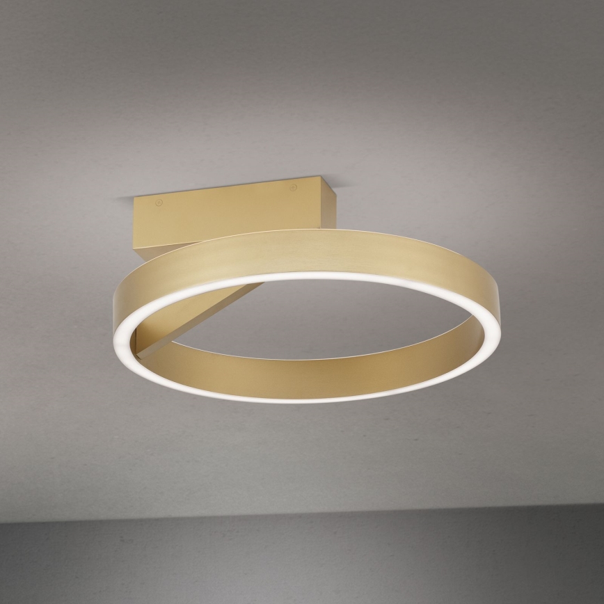 Plafoniera LED KOLK 40W/230V, 2700/3000/4000K, diametro 40 cm, finitura oro