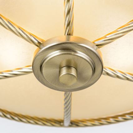 Plafoniera MAURO 3xE27/60W/230V Ø 42 cm bronzo