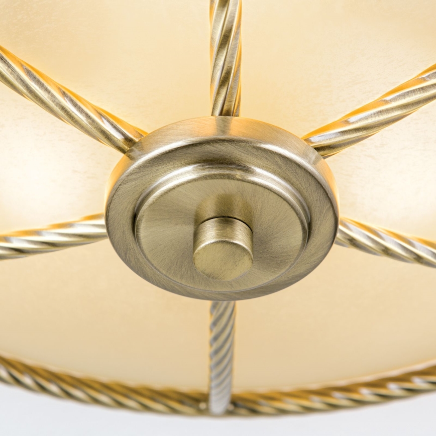 Plafoniera MAURO 3xE27/60W/230V Ø 42 cm bronzo