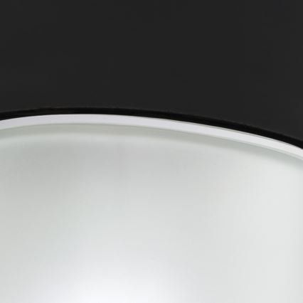 Plafoniera OSTIA 1xE27/40W/230V Ø 9,8 cm nera