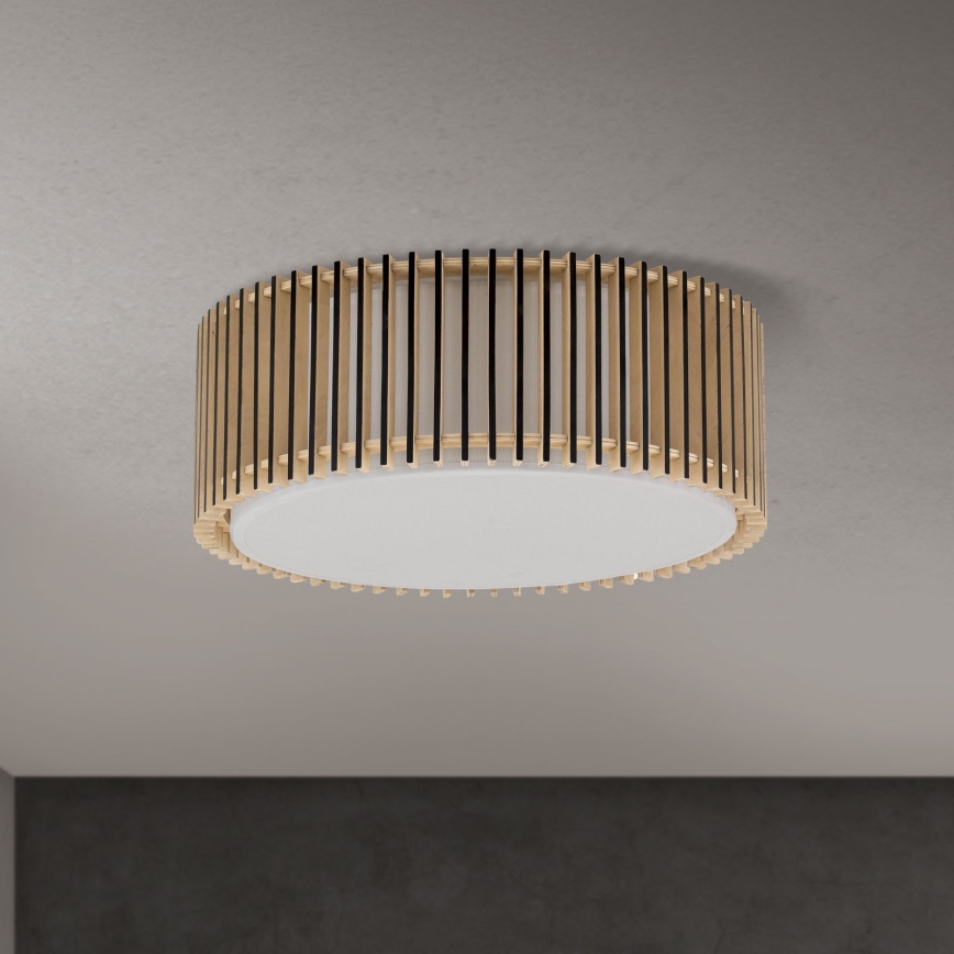 Plafoniera TARTA 3xE27/40W/230V Ø 40 cm beige