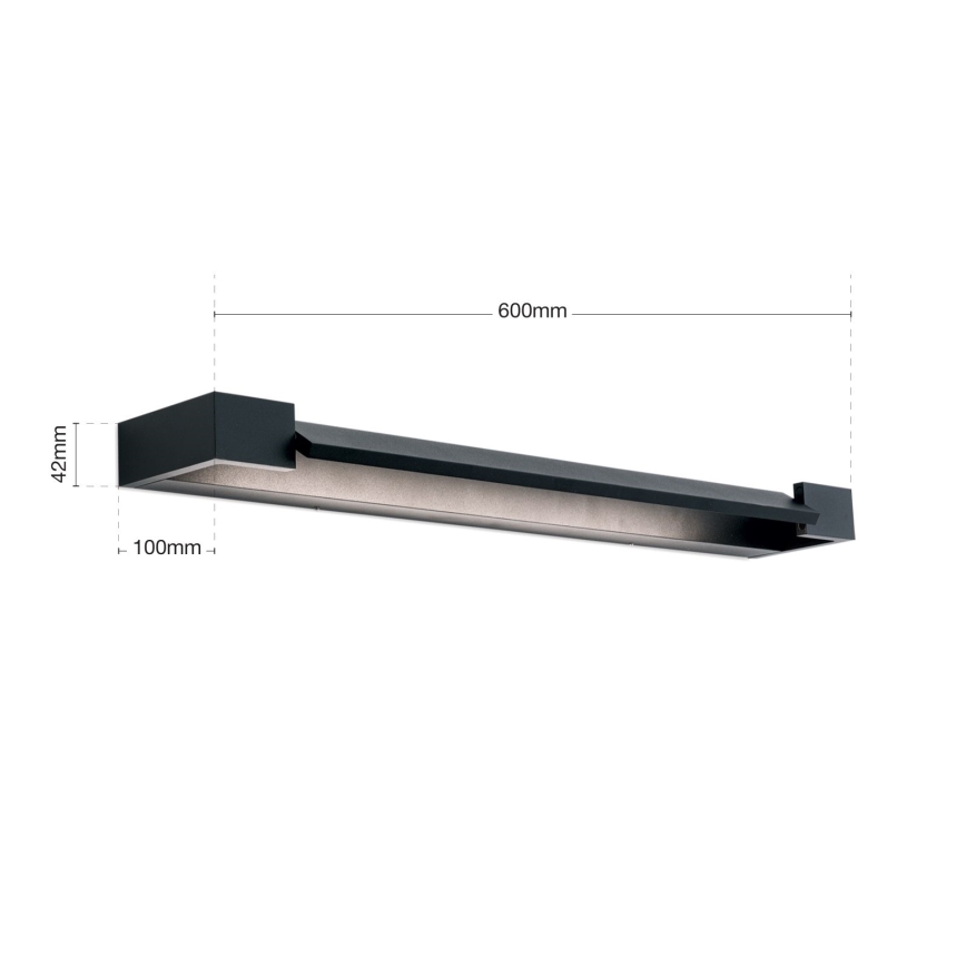 Illuminazione a LED per specchi da bagno MARILYN LED/18W/230V 60 cm IP44 nero