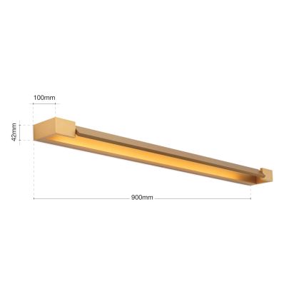 Illuminazione a LED per specchi da bagno MARILYN LED/24W/230V 90 cm IP44 oro