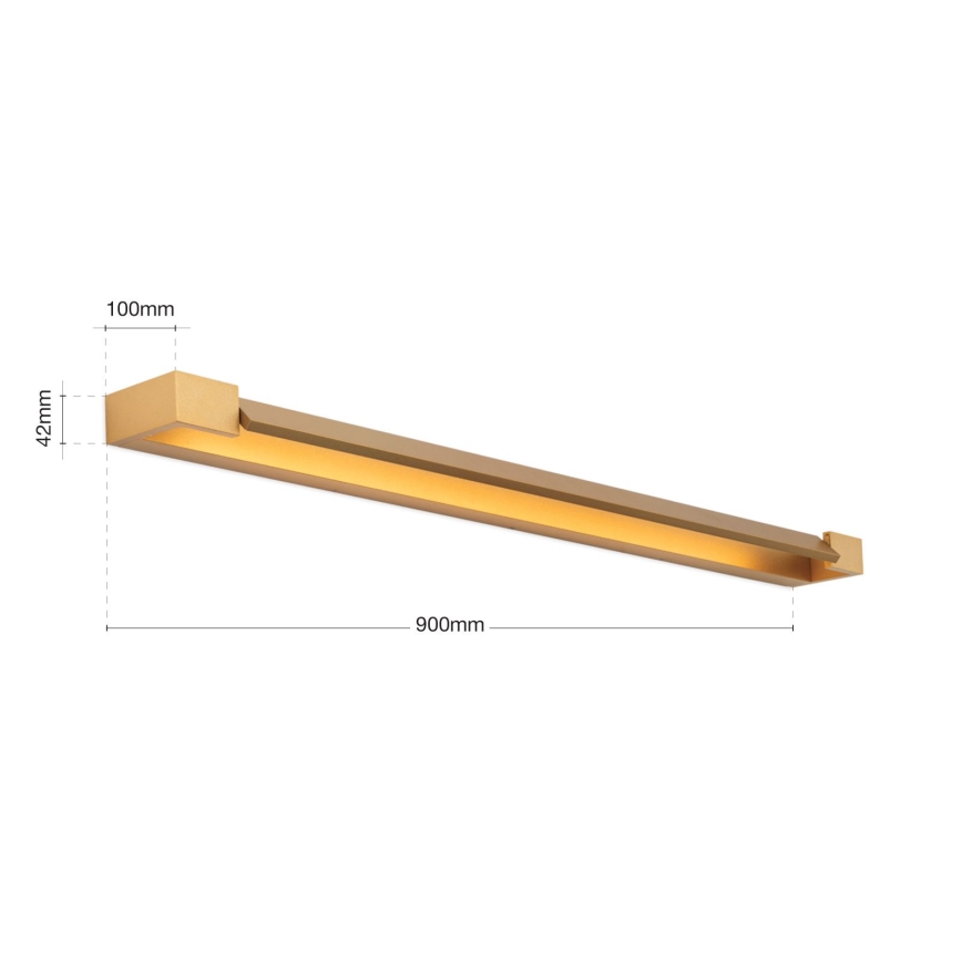 Illuminazione a LED per specchi da bagno MARILYN LED/24W/230V 90 cm IP44 oro