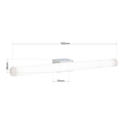 Applique a LED VISAGIST 1xS14d/8W/230V bianco