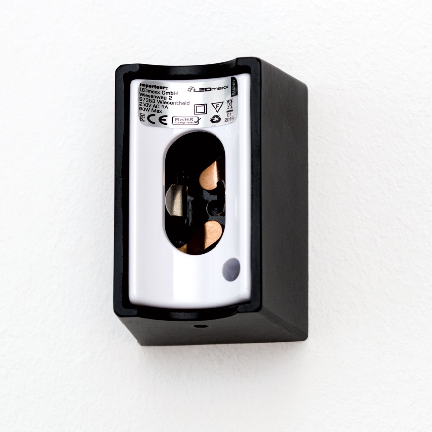 Applique a LED VISAGIST 1xS14d/8W/230V nero
